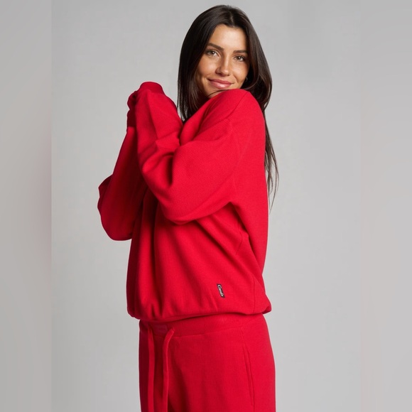 Comfrt Waffle Knit Lounge Sweat Set - Picture 6 of 7